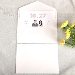 [자체 제작] 165x115mm 사각 청첩장 초대장 웨딩 축하 엽서 감사... 실사용 후기 | 효과 있을까? - 상품 이미지 2