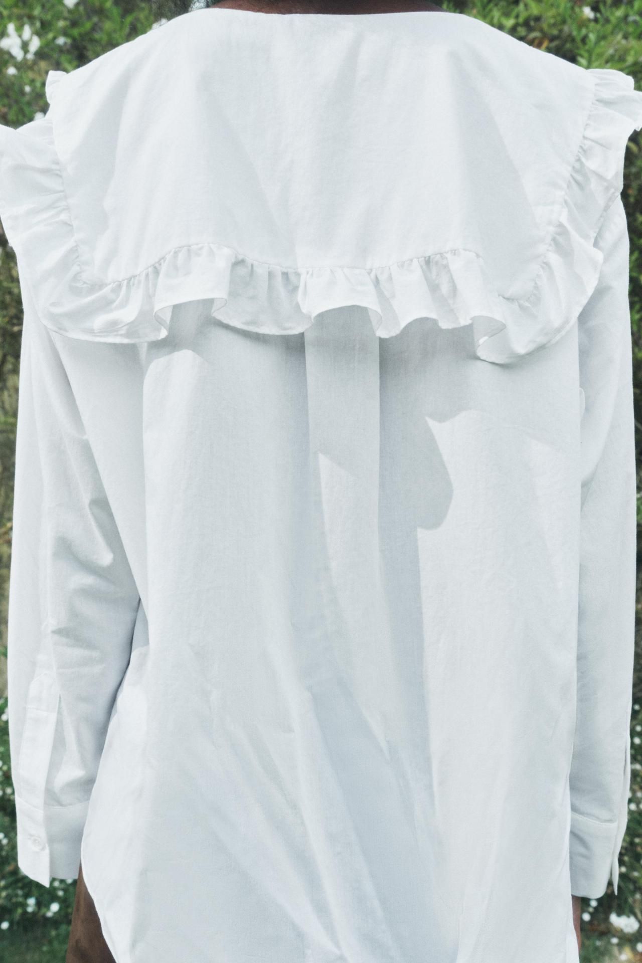 자라 프리미엄 코튼 포플린 롱슬리브 셔츠 4786/263 WHITE - 상세 이미지 5