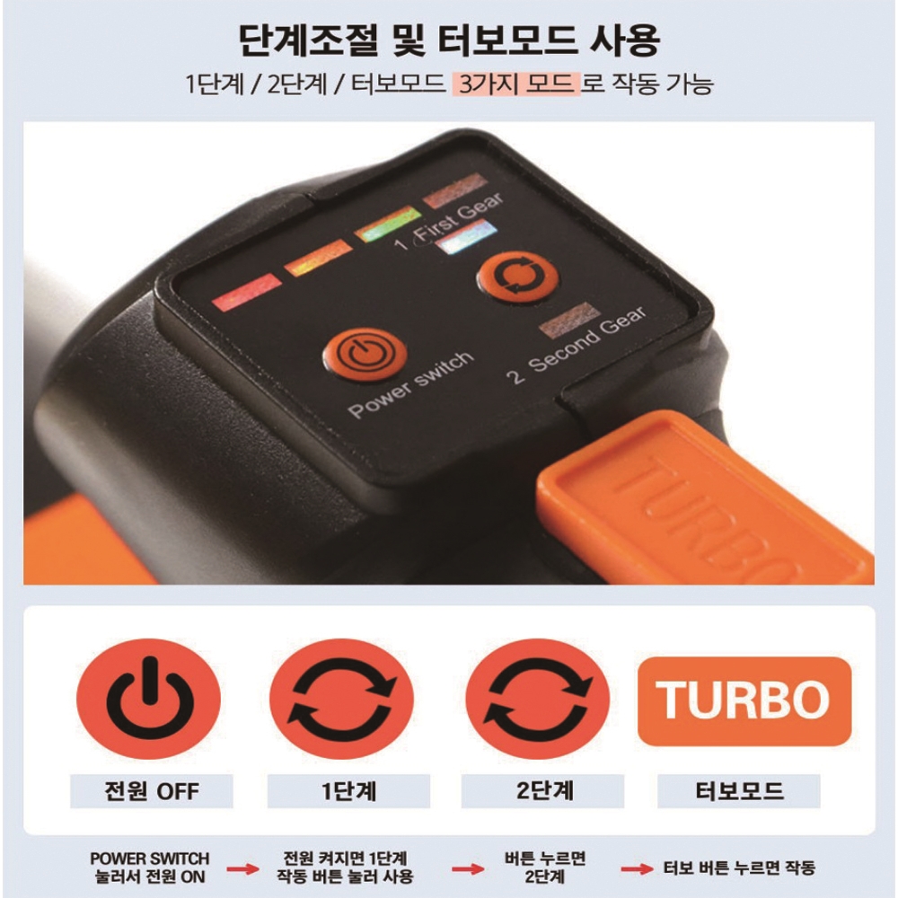 아누스 충전송풍기 브로어 5.0A배터리2개 ANUS-JH004 - 상세 이미지 5
