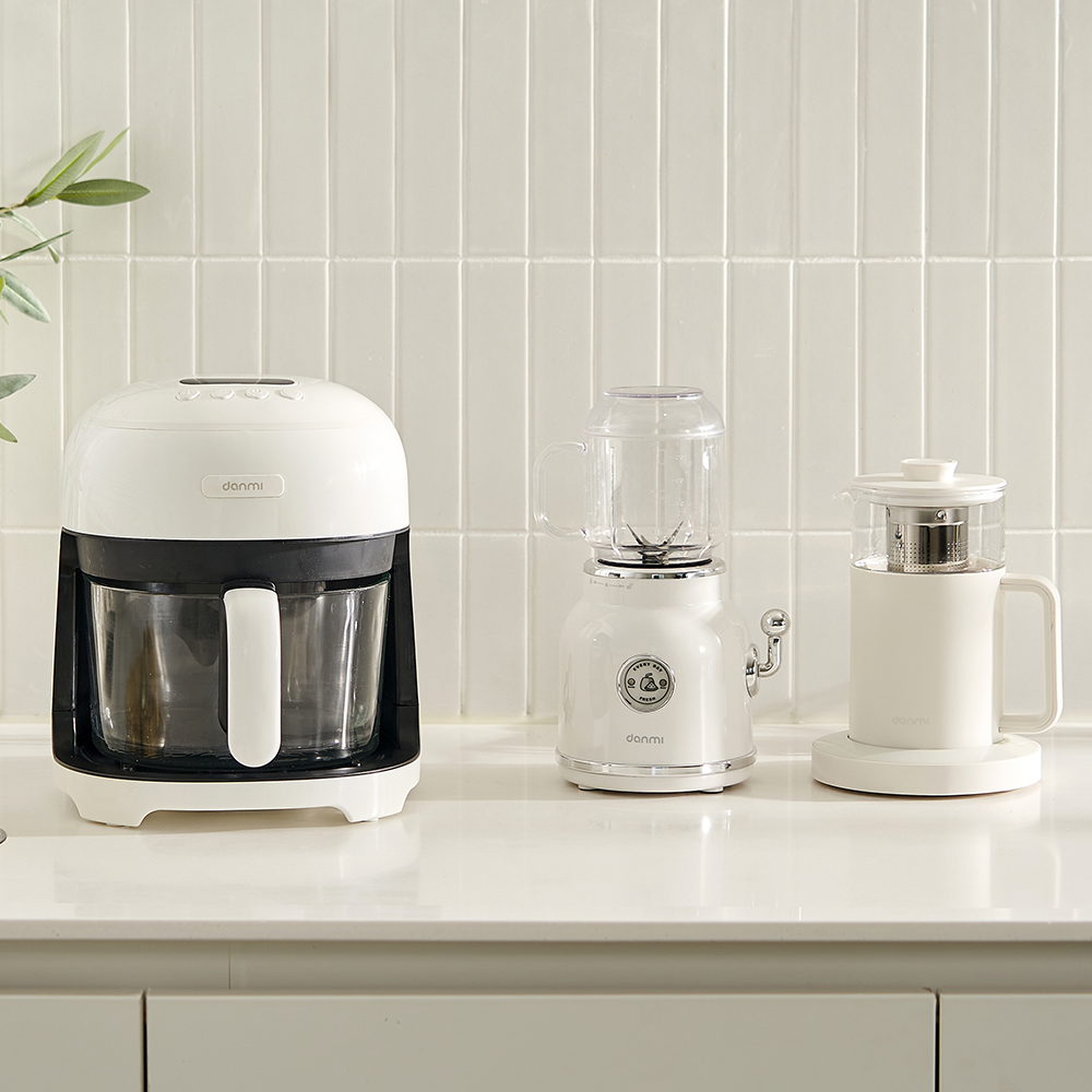 단미 유리 바스켓 글라스 에어프라이어 3.5L 소형 미니 에어프라이기