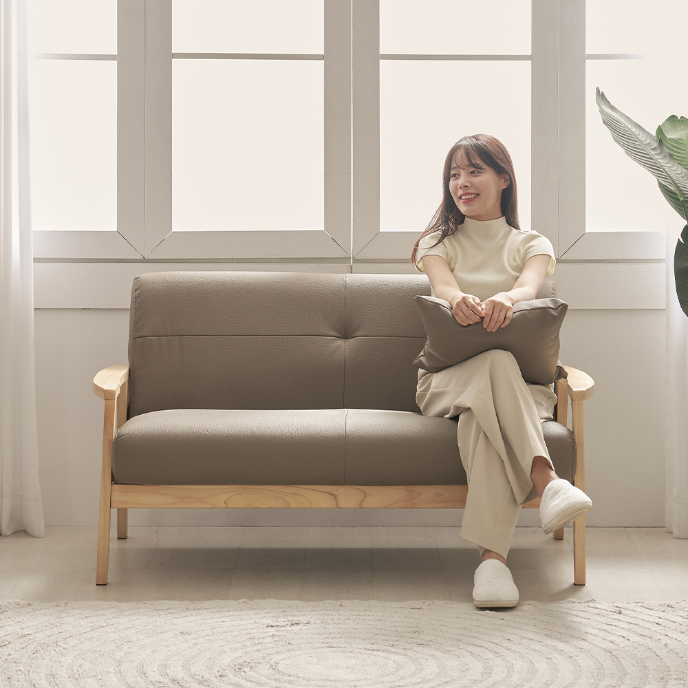 아이야 원목 2인용 소파 - 상세 이미지 5