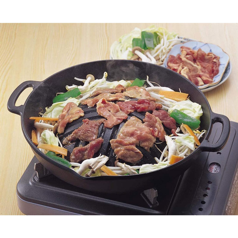 이와츄 Iwachu 불고기 팬 냄비 직화용 남부철기 28.5cm 23005 - 상세 이미지 2