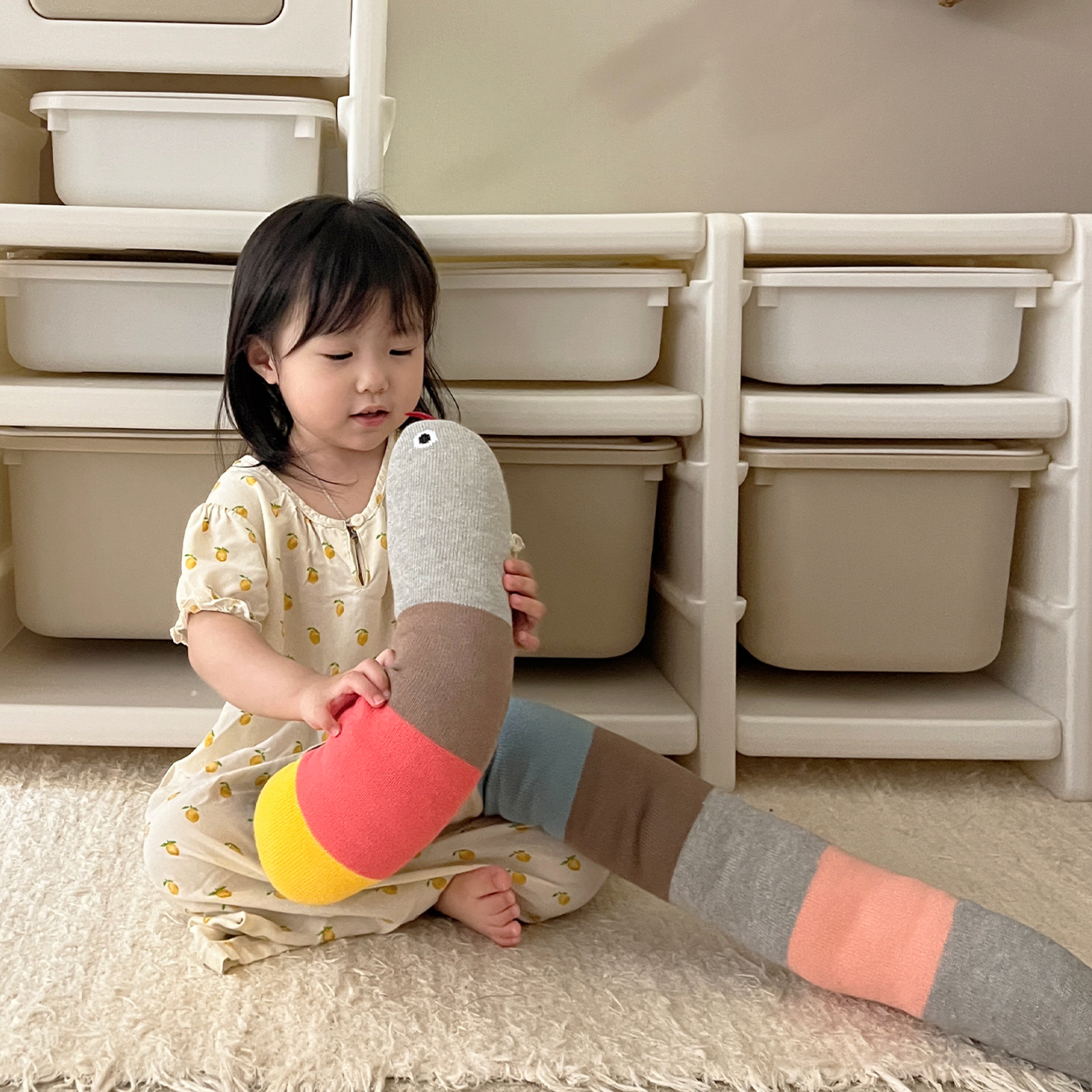 아카시아봉봉 놀이 뱀띠 애착 인형 딸랑이 뱀인형 - 상세 이미지 3