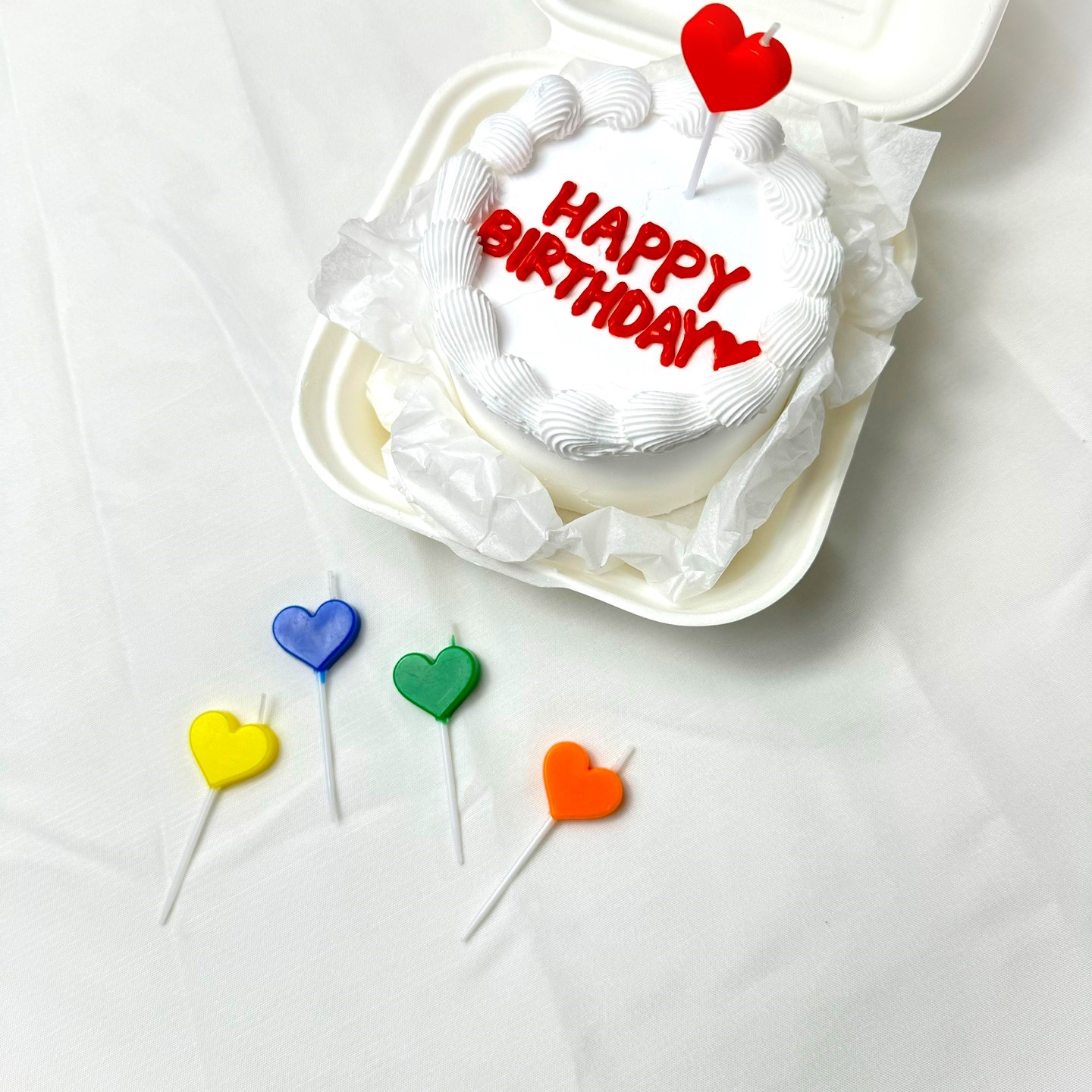 하트초 생일초 케이크 파티 초 이벤트 - 상세 이미지 3