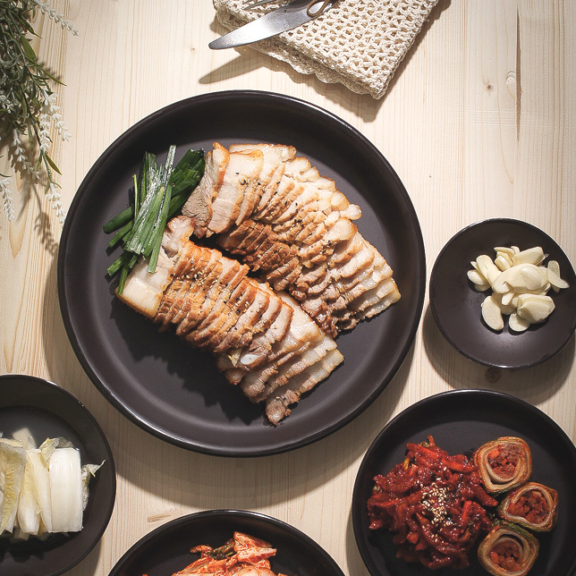 브라운 토기 멜라민 항아리 보쌈 수육 족발 접시10인치 - 상세 이미지 2