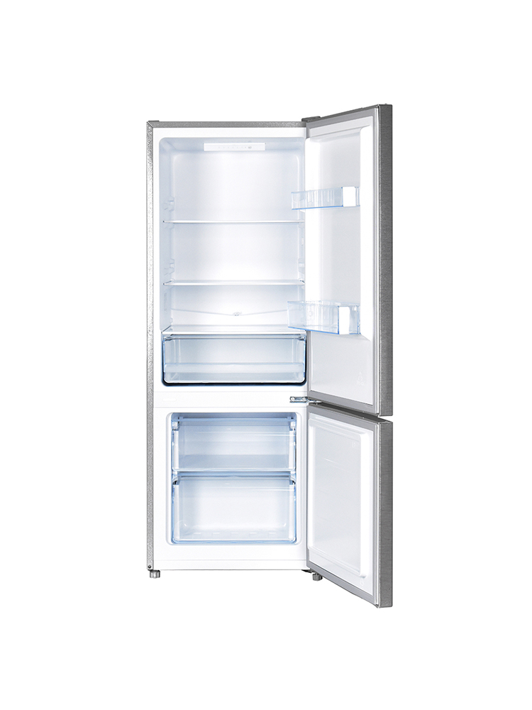 더함 소형 미니 냉장고 사무실 신혼 원룸 2도어 냉장고 205L 메탈실버 방문설치