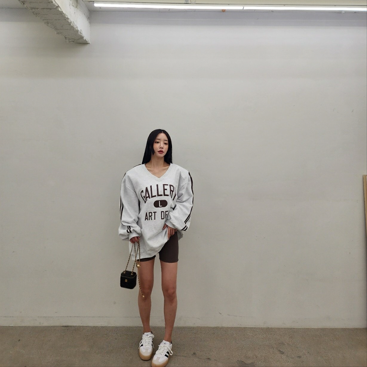 데일리 숏 골지레깅스 상세 이미지 5