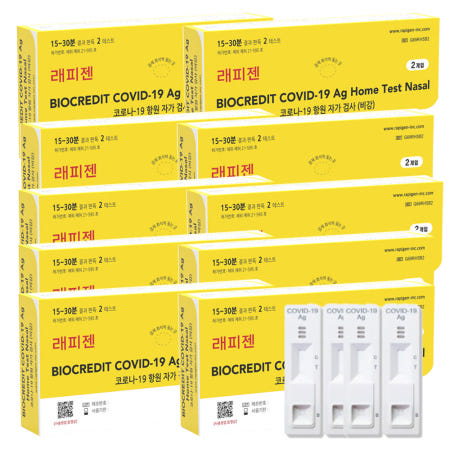 래피젠 코로나 자가진단키트 2T x 20박스 40회분 /코로나검사키트 코로나자가키트