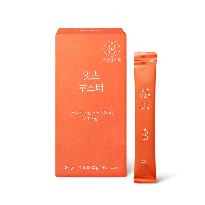 NGT 네츄럴굿띵스 잇츠 부스터 액상 아르기닌 스틱 L 카르니틴 스틱 14포, 1개 - 상품 이미지