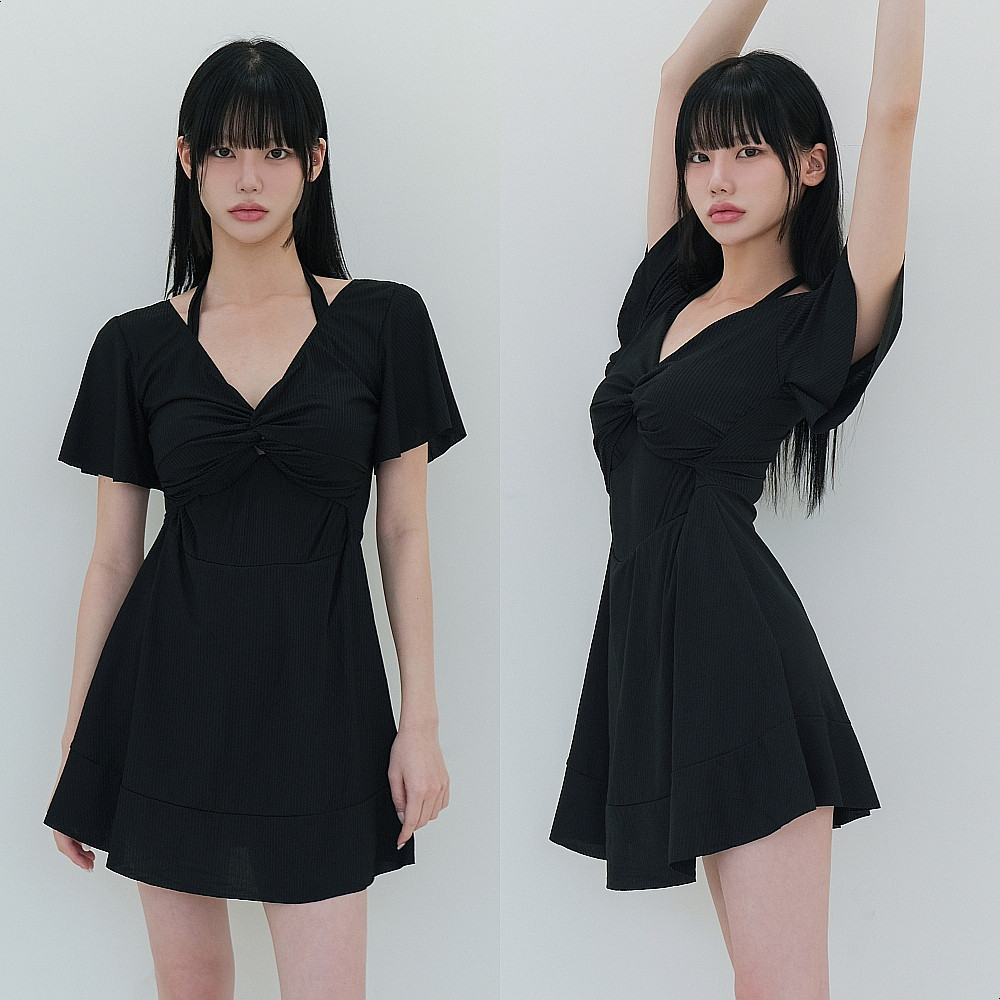 로라벨 엔프 빅사이즈 원피스 수영복 래쉬가드 여성수영복 유교걸 체형커버수영복 - 상품 이미지