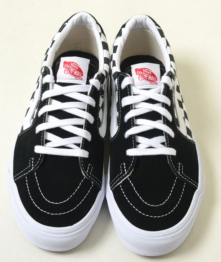 반스 VANS 스케이트 로우 스웨이드 체커보드 스니커즈 SK8-LOW 블랙 - 상세 이미지 2