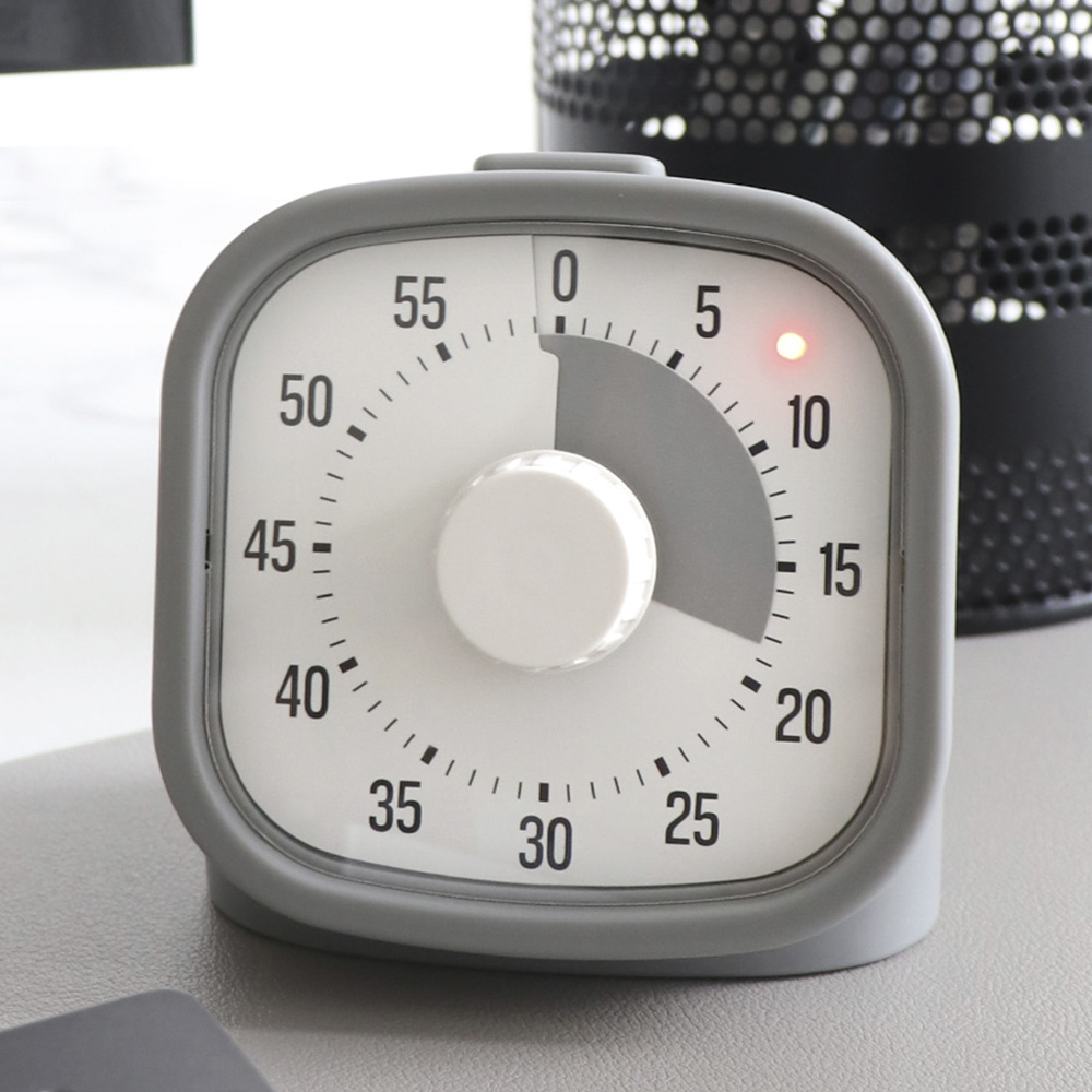 빌라드하우스 티엠포 무소음 타이머 구글 아날로그 스터디 쿠킹 뽀모도로 그레이 라운드