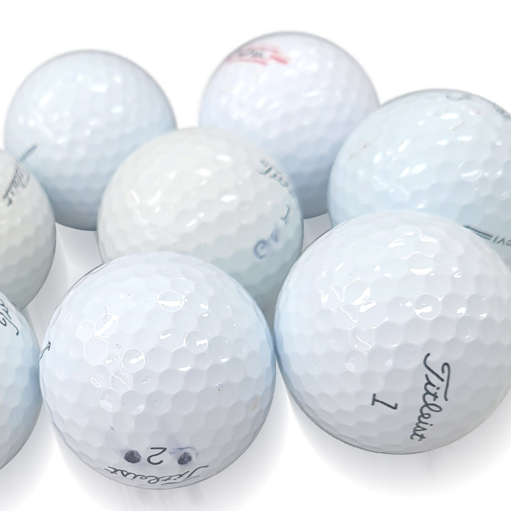 타이틀리스트 산에서 직접주은 로스트 볼 골프공 입문 골린이 연습 라운딩 화이트 10알