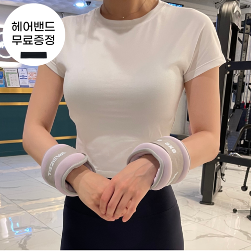 발목 손목 모래주머니 중량 샌드 밴드 홈트용품 핑크 1쌍(2개) - 상품 이미지