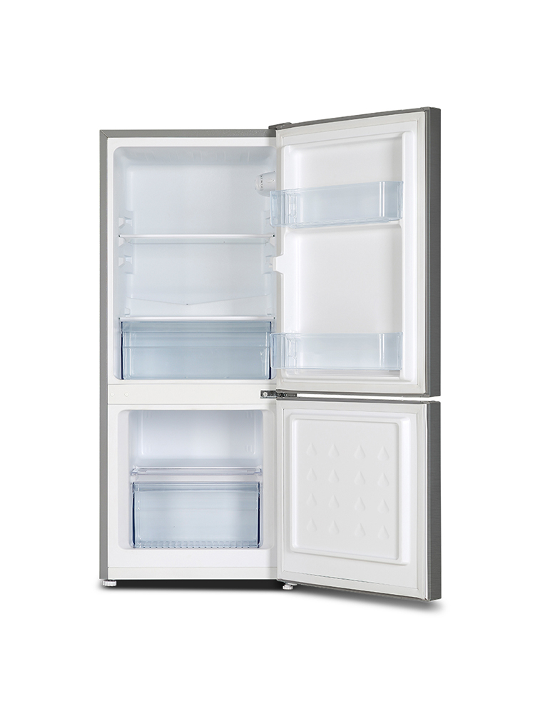 더함 소형 미니 냉장고 원룸 사무실 신혼 냉장고 117L 메탈 실버