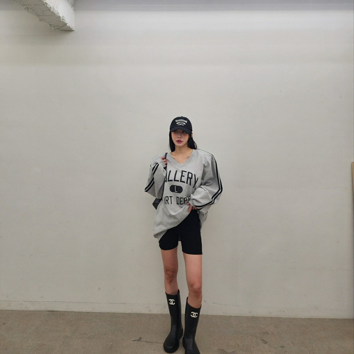 데일리 숏 골지레깅스 상세 이미지 9