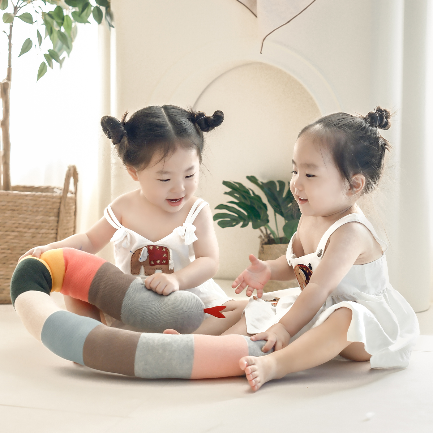 아카시아봉봉 놀이 뱀띠 애착 인형 딸랑이 뱀인형 이미지 7