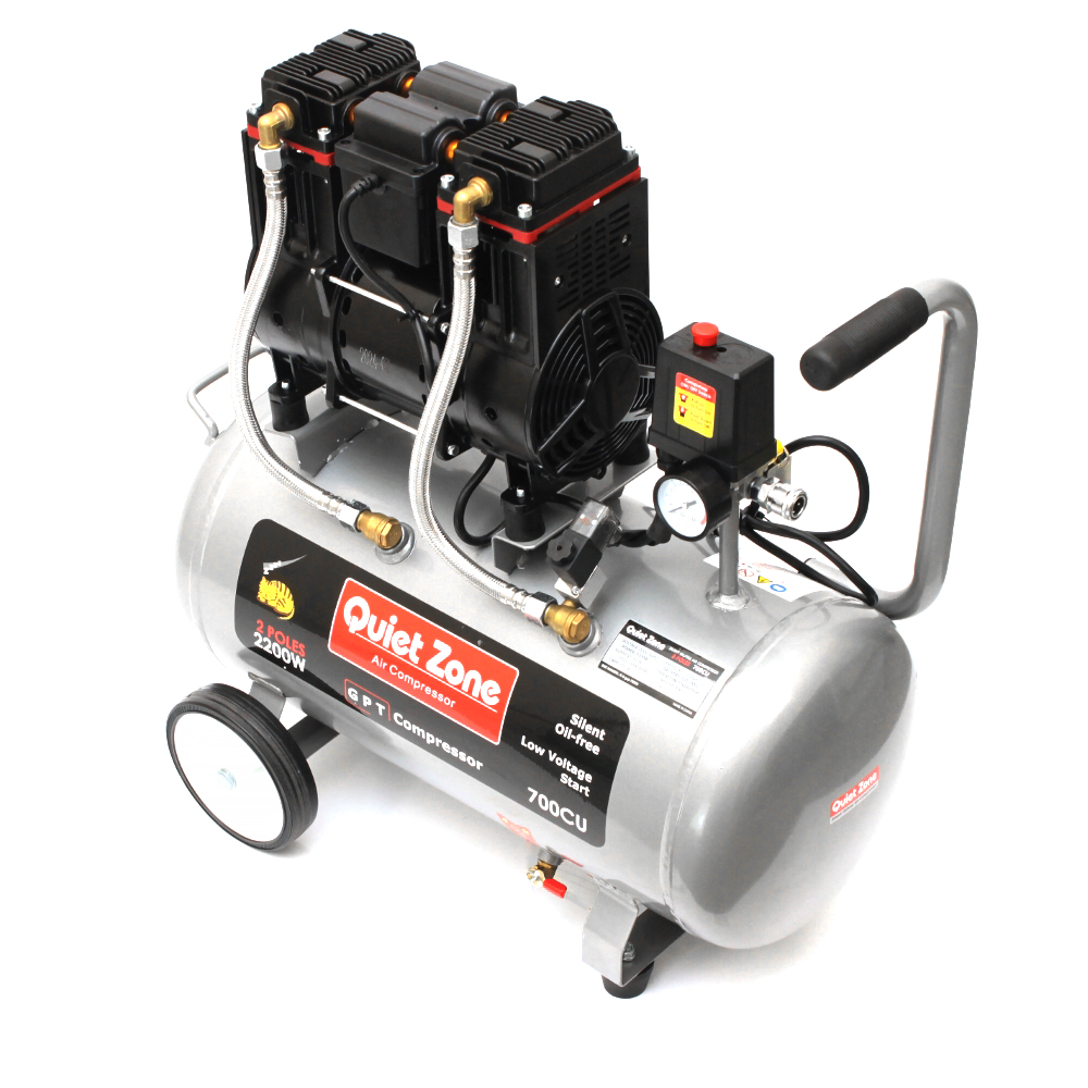 콰이어트존 콤프레샤 2200W 스틸 에어콤프레샤 컴프레셔 700CU 실사용 후기 | 효과 있을까? - 대표 이미지