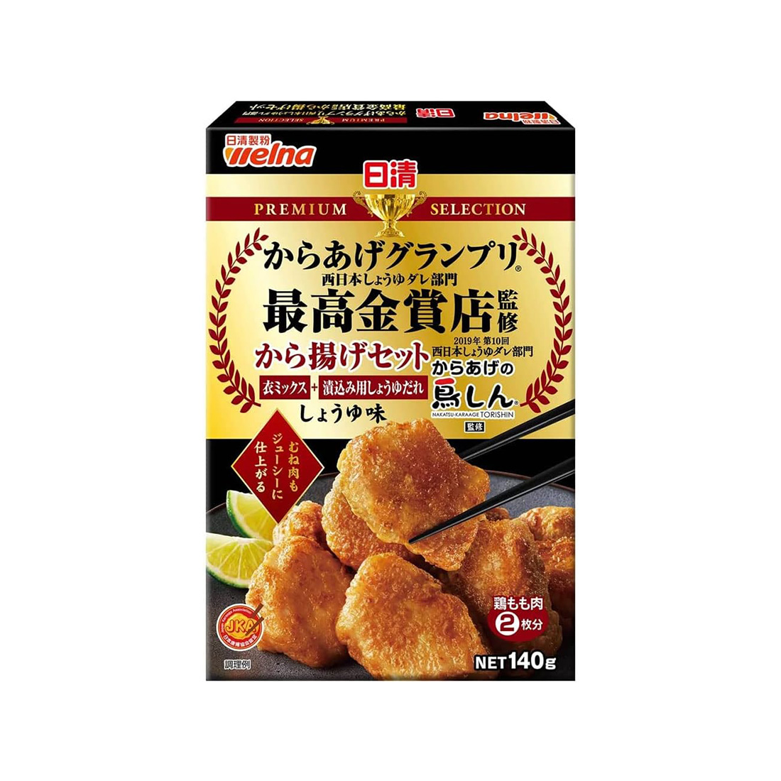 닛신 전설의 카라아게세트 튀김가루 간장맛 140g 일본직구