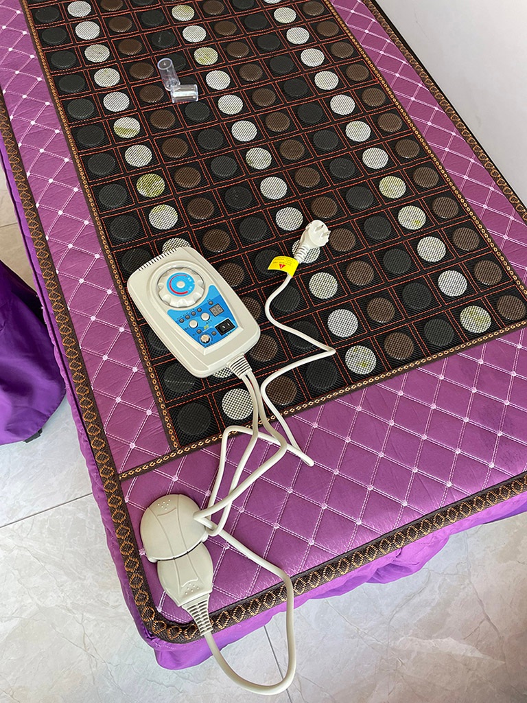 옥장판 침대 전기 장판 원적외선 난방 패드 천연 찜질  게르마늄 비취 비안스톤 혼합 70X190cm 일반형 - 상세 이미지 4