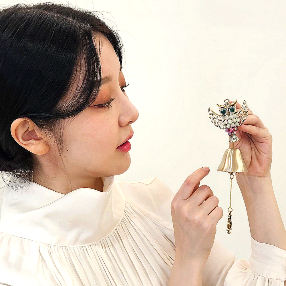 현관문종 현관종 문종 풍경종 날아올라 재물 부엉이 도어벨 개업 집들이선물