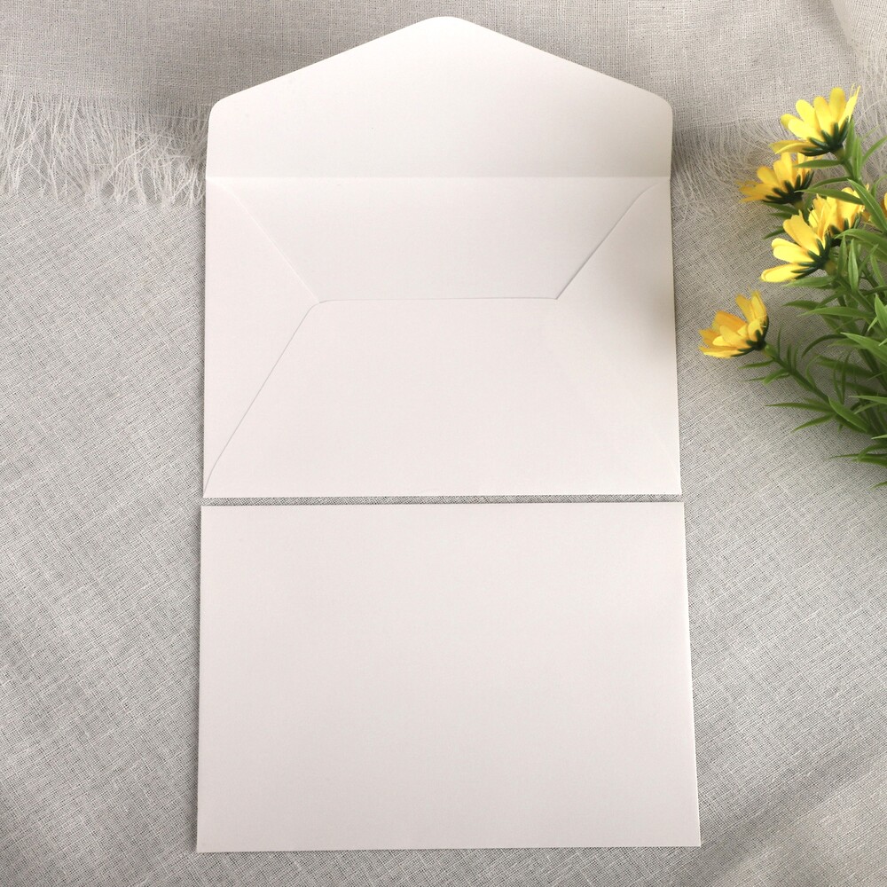 [자체 제작] 165x115mm 사각 청첩장 초대장 웨딩 축하 엽서 감사 봉투 50p 이미지 3