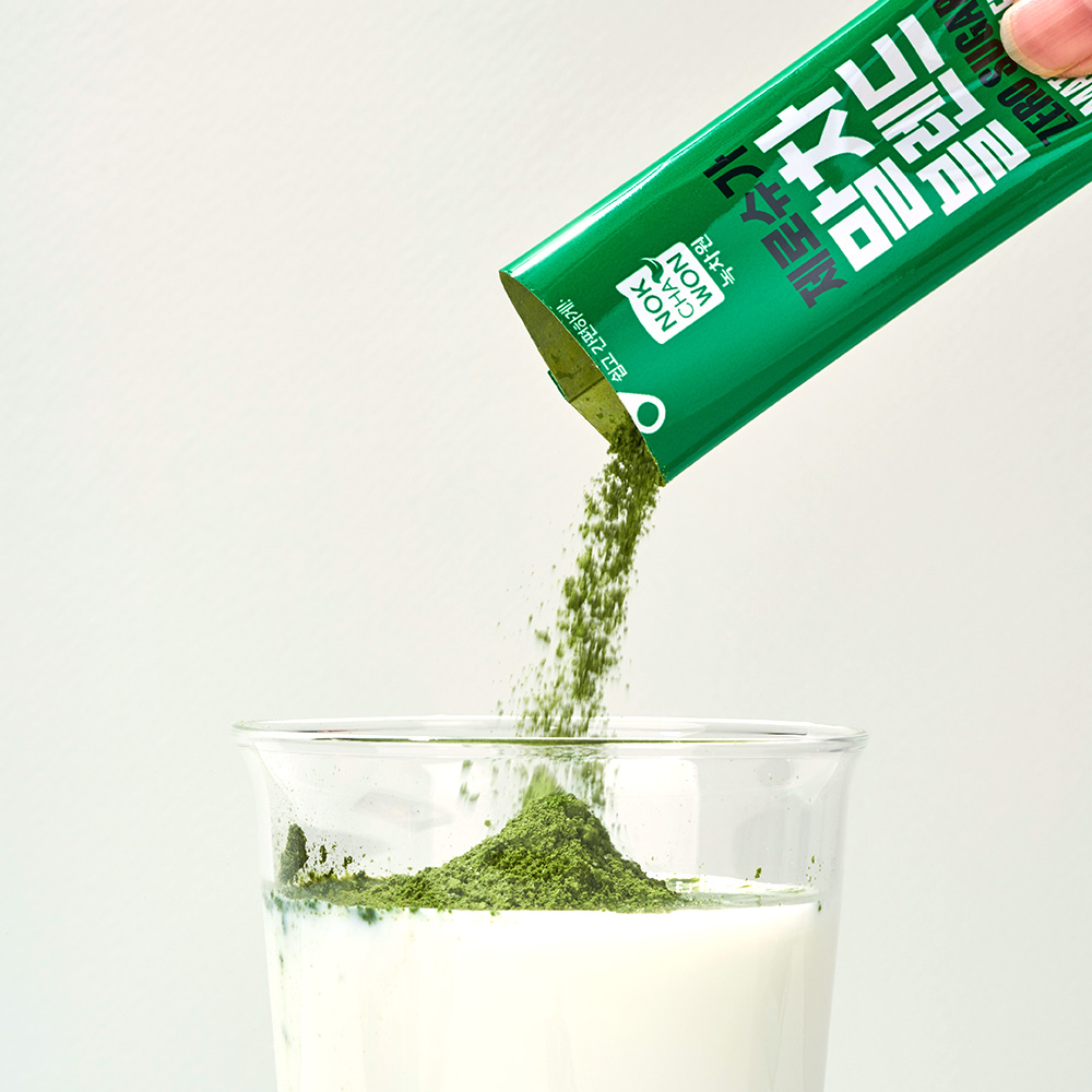 [1+1] 녹차원 제로 슈가 말차 블랜드 7스틱 이미지 4