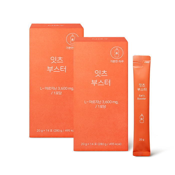 NGT 네츄럴굿띵스 잇츠 부스터 액상 아르기닌 스틱 L 카르니틴 스틱 14포, 2개 - 상품 이미지