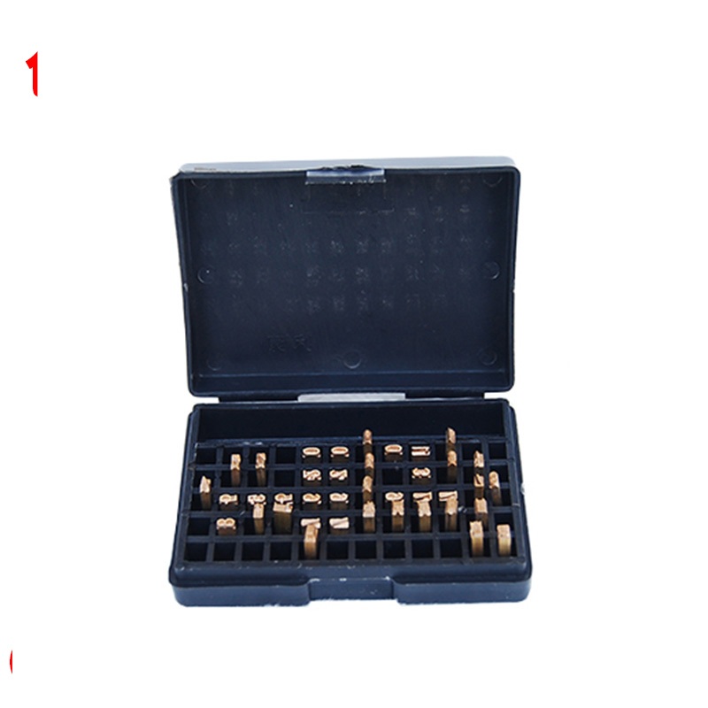 날인기 활자 코딩 기계 부품 숫자 압인 키트 스탬프 인쇄 2X3x15mm 전체 - 상품 이미지