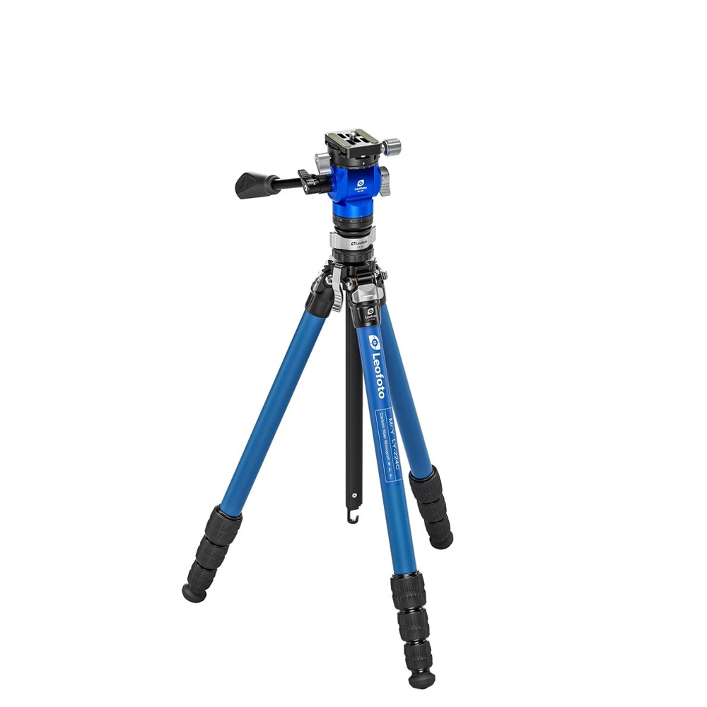 레오포토 LY-224C+BV-0R+LB-38 여행용 비디오삼각대 세트 블루 - 상품 이미지
