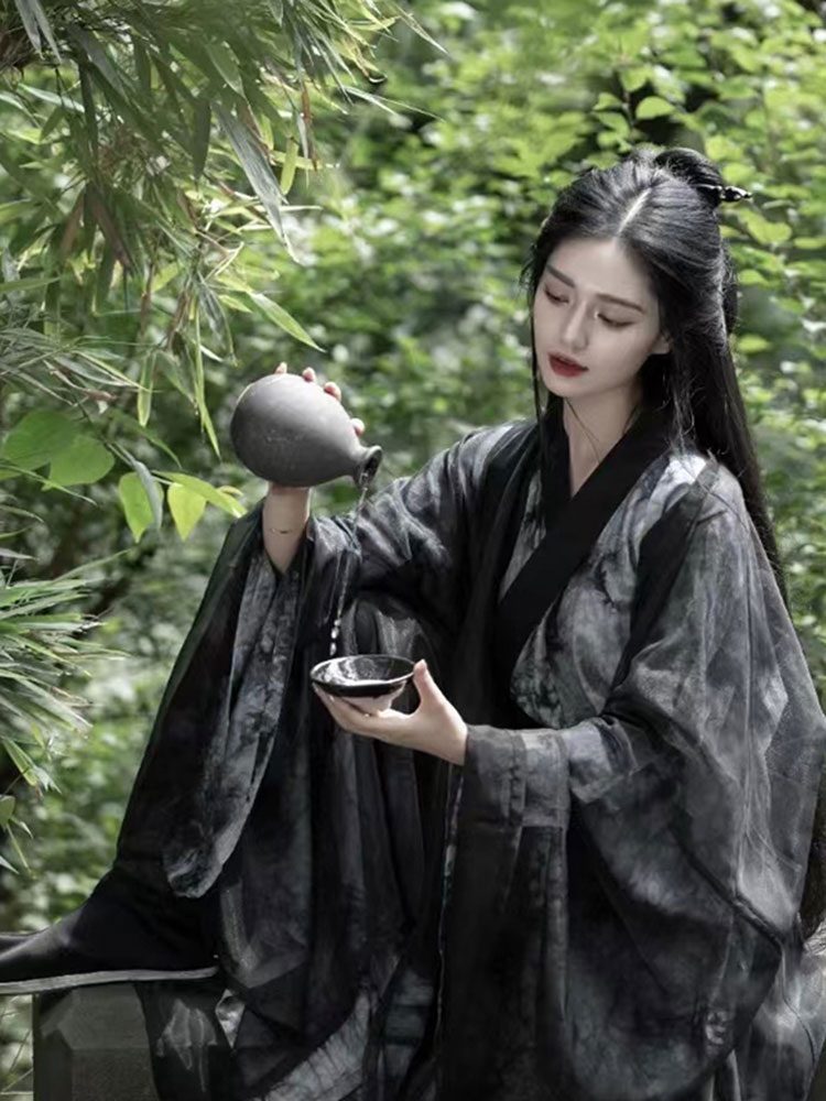 무협의상 할로윈 동양풍 이벤트 검객 축제   검은 색 XS - 상세 이미지 4