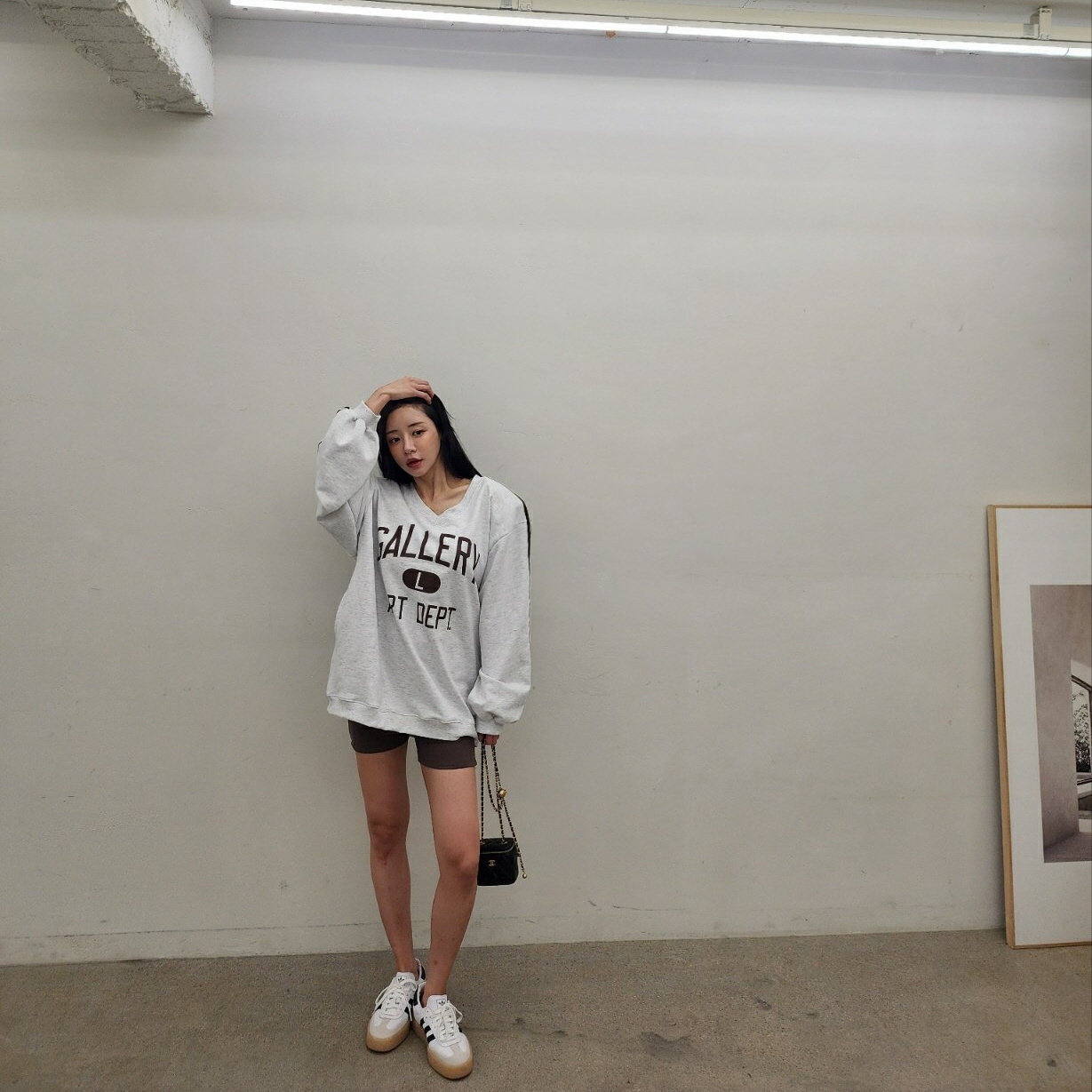 데일리 숏 골지레깅스 상세 이미지 6