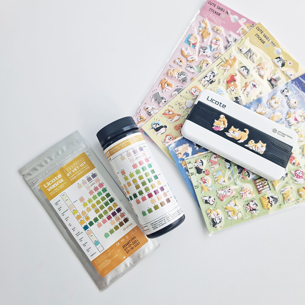 강아지소변검사 고양이소변 반려동물 건강 단백뇨염증 검사스틱 ph진단 50회