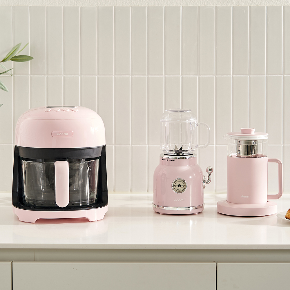 단미 유리 바스켓 글라스 에어프라이어 3.5L 소형 미니 에어프라이기