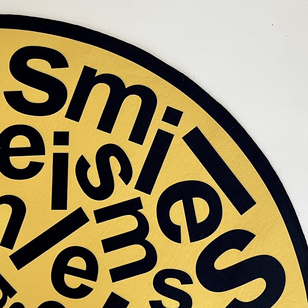 [에모프] 스마일 원형러그 카페트 미니러그 키즈러그