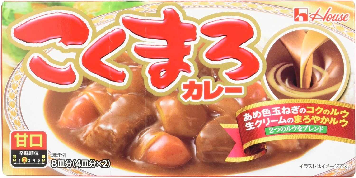 하우스 고쿠마로 카레 종3 순한맛 중간맛 버터치킨 일본직구 일본 고형카레