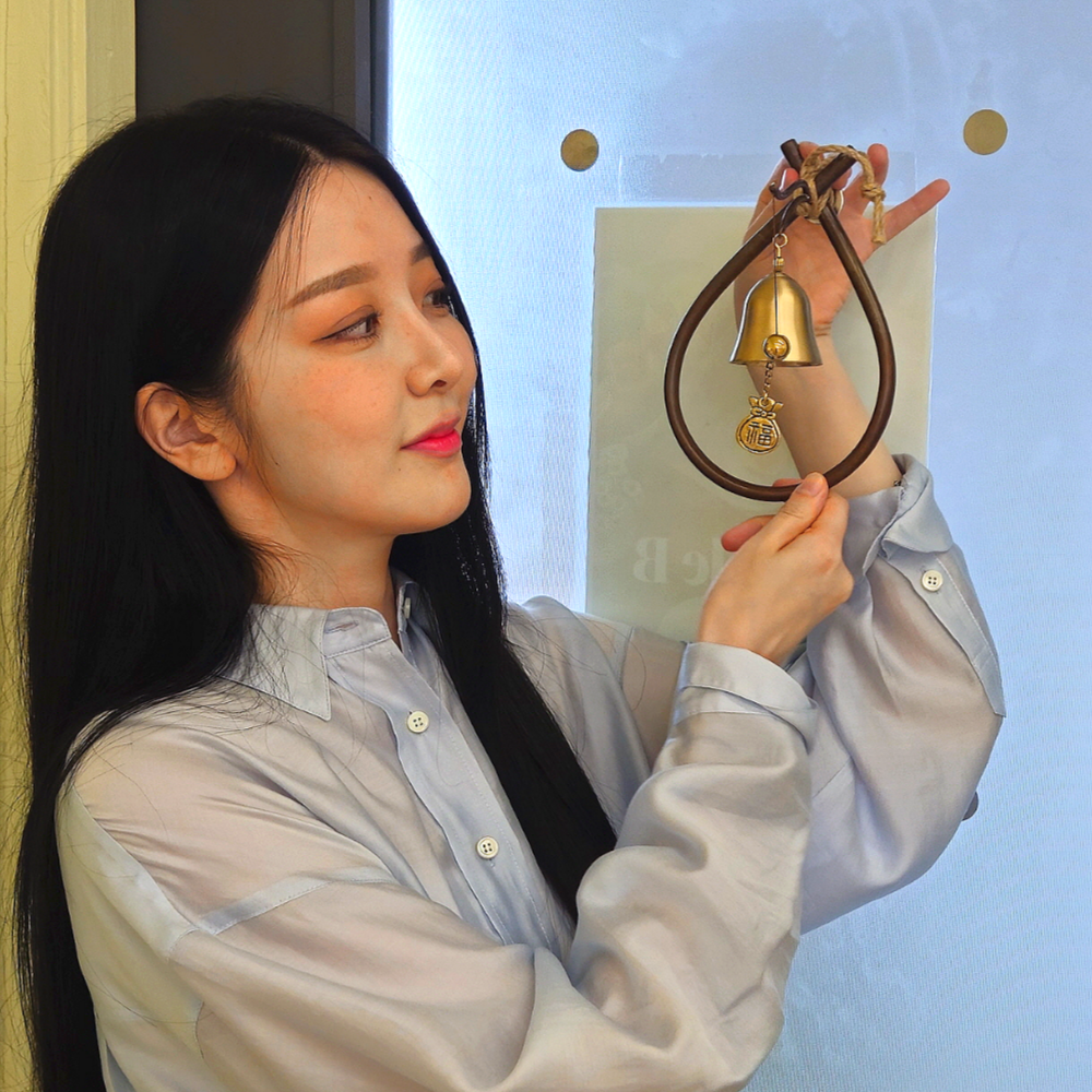 쿠칭아일랜드 더커진 프리미엄 오복삼재막이 소코뚜레 현관종 풍경종