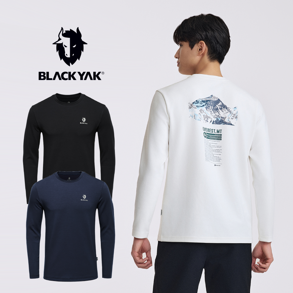 블랙야크 스웻셔츠 남성 레귤러핏 맨투맨 라운드티 - 메인 이미지