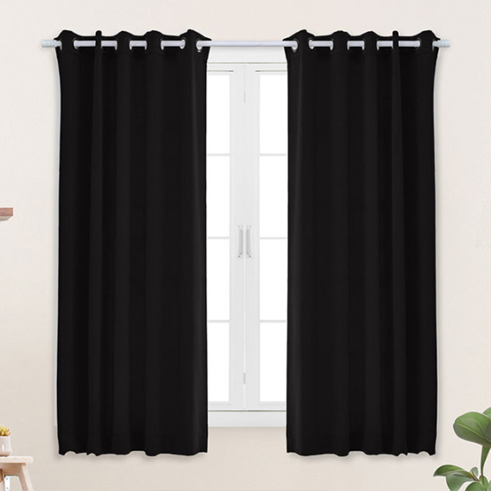 135x170cm 2장 세트 암막 커튼 창문 원룸 자취방 창문용 가리개 사무실 아이방