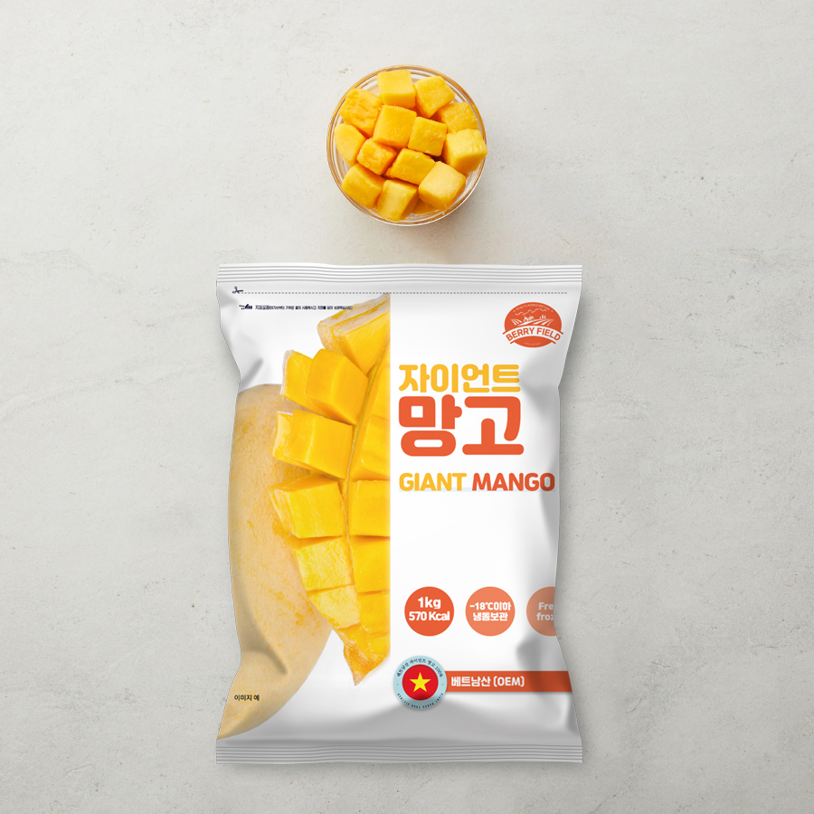냉동 자이언트 골드 망고 1kg, 1개 - 상세 이미지 2