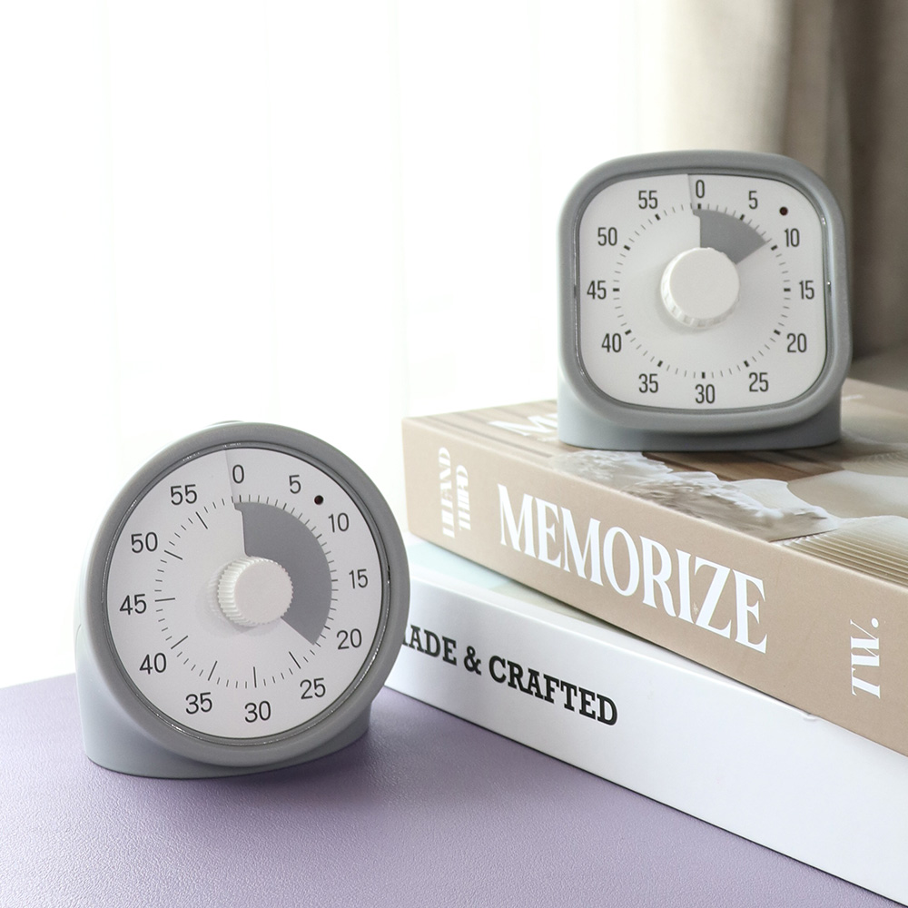 빌라드하우스 티엠포 무소음 타이머 구글 아날로그 스터디 쿠킹 뽀모도로 그레이 라운드