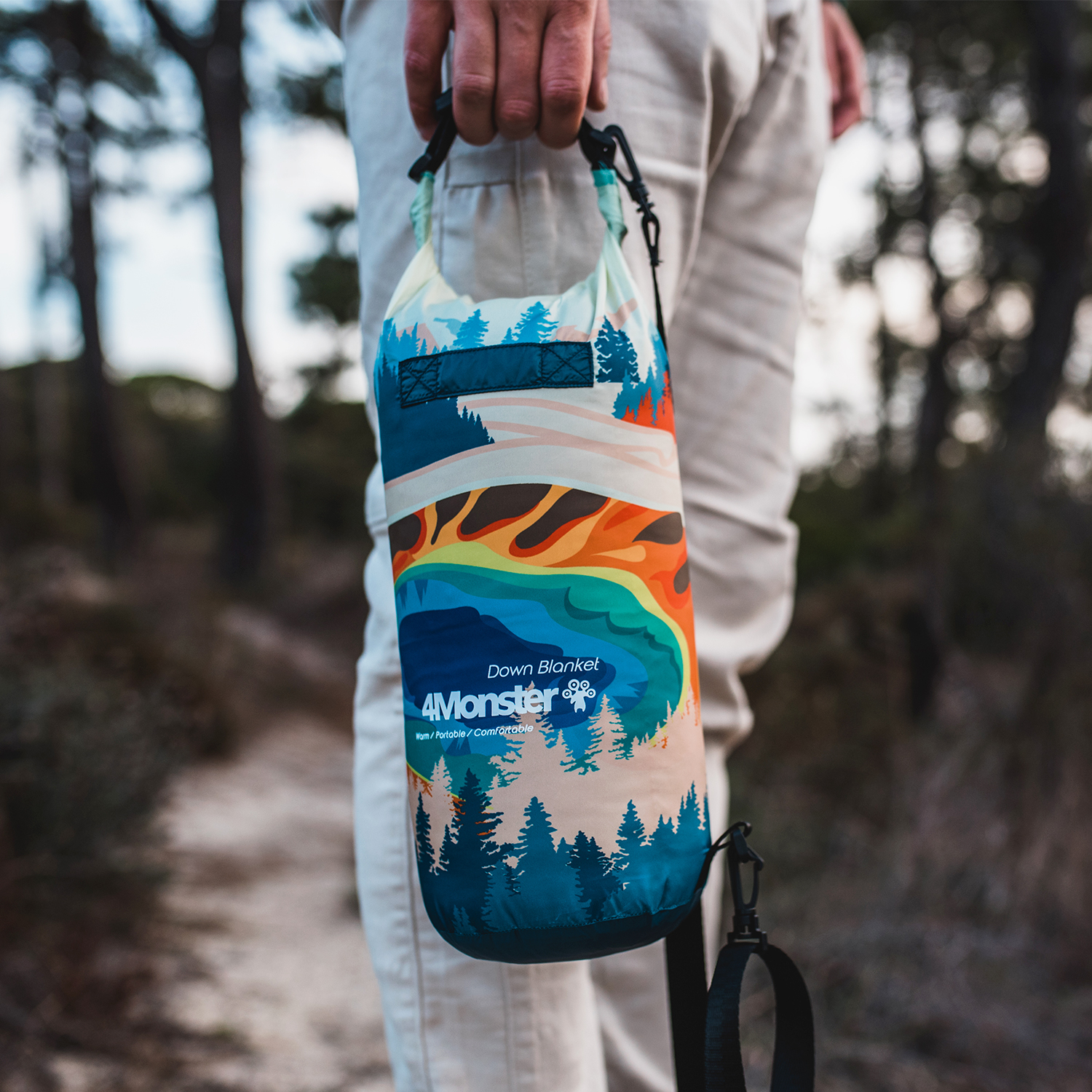 덕다운 패딩담요 캠핑이불 차박 초경량 사계절 다용도 침낭 블랭킷 프로