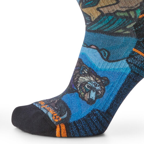 [스마트울] W Hike Light Cushion Icy Range Print Crew Socks 스마트울 여성 - 상세 이미지 5