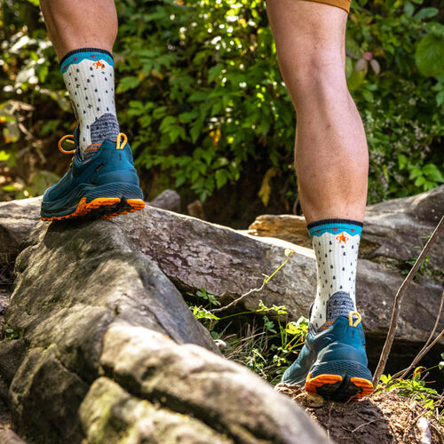 [스마트울] Hike Light Cushion Explore The Unknown Print Crew Socks 스마트울 - 상세 이미지 5