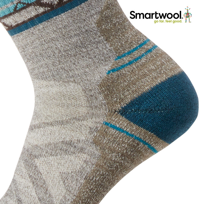 [스마트울] W H Light Cushion Zig Zag Valley Mid Crew Socks 스마트울 - 상세 이미지 3