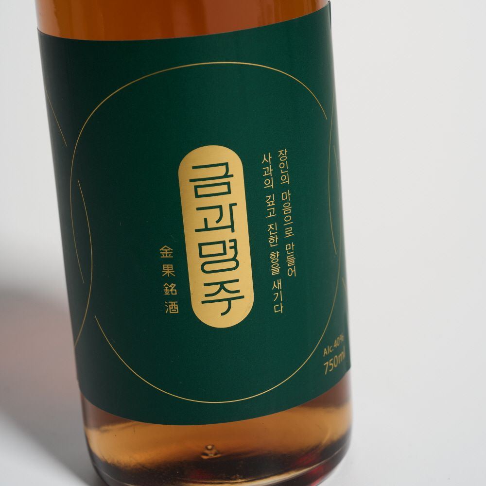 금과명주 40도 750ml 사과 브랜디 리큐르 선물 한국애플리즈 (케이스포함) - 상세 이미지 2