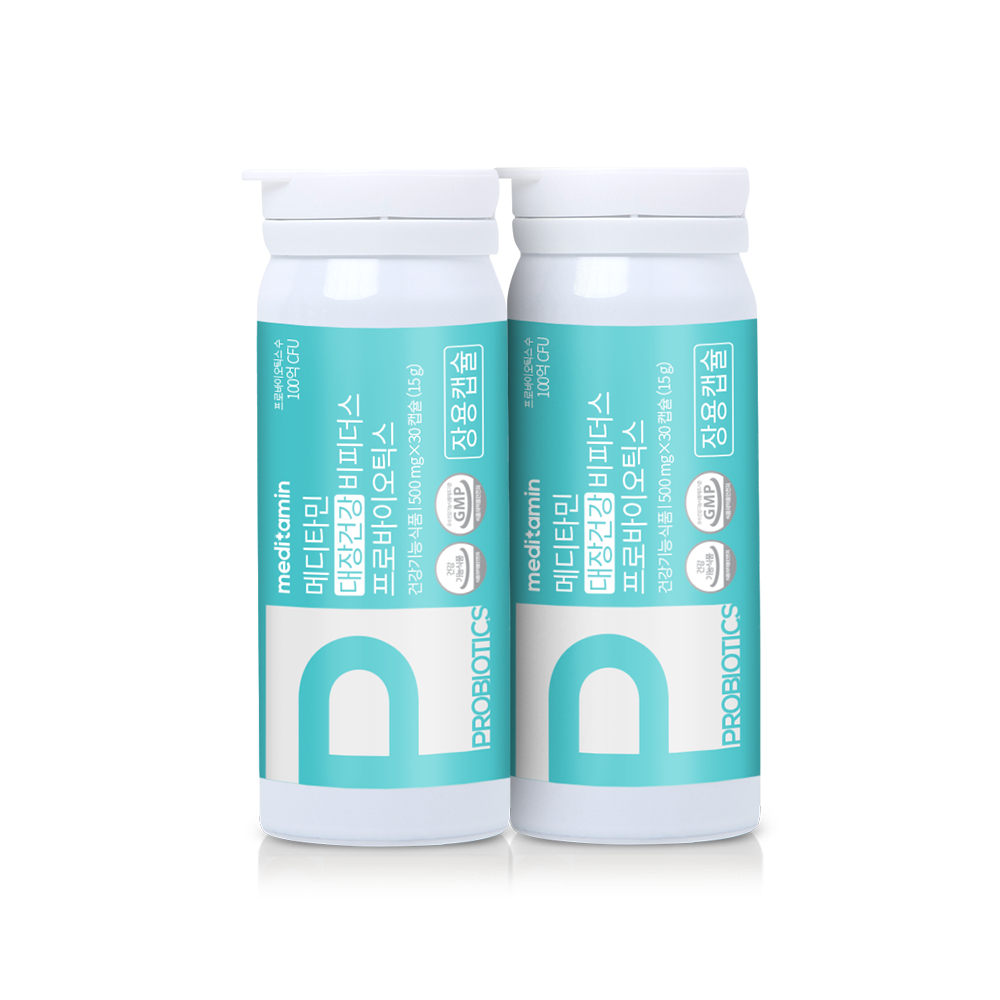 메디타민 대장건강 비피더스 프로바이오틱스 유산균 100억 냉장 장용캡슐 30캡슐, 6개