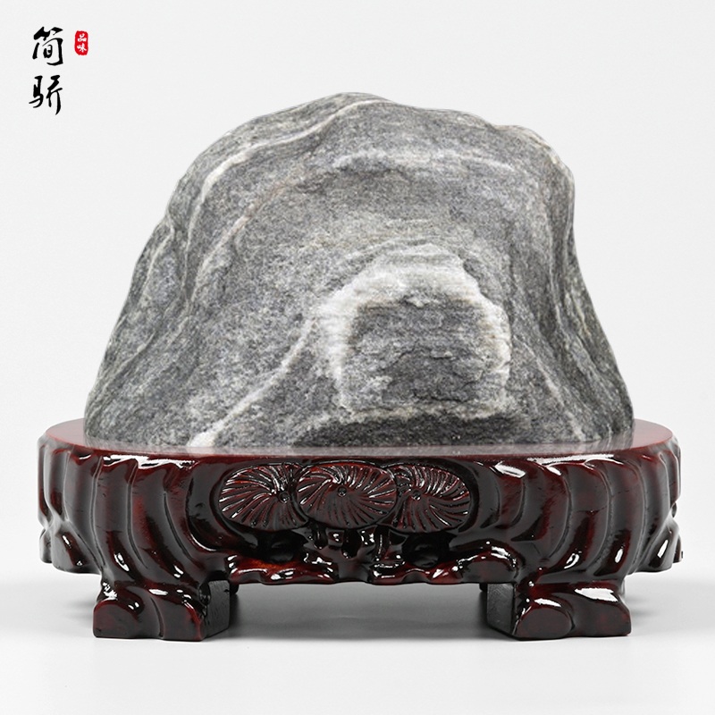 수반받침대 원목 선반 인테리어 돌 진열대 분재 골동품 B형 222x11.5x9호 - 상세 이미지 3