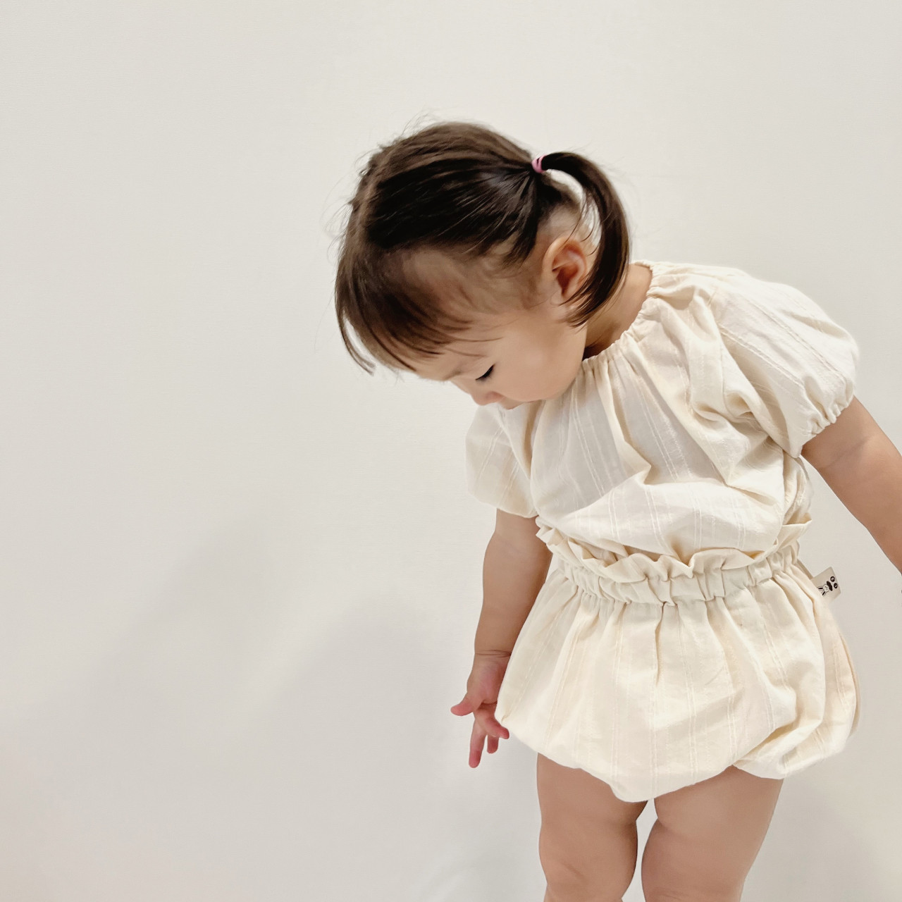 [바니블라썸]여름 블라우스 블루머 아기옷 유아원피스 신생아옷 스티치블라우스S화이트 - 상세 이미지 2