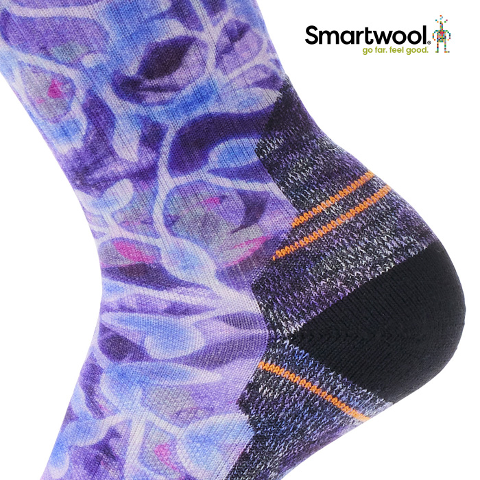 [스마트울] W Hike Light Cushion Floral Print Crew Socks 스마트울 - 상세 이미지 4